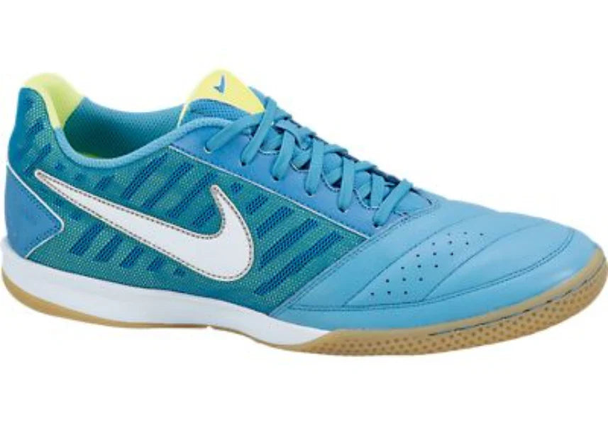 Nike Gato II Indoor Soccer Shoes Blue Lime White