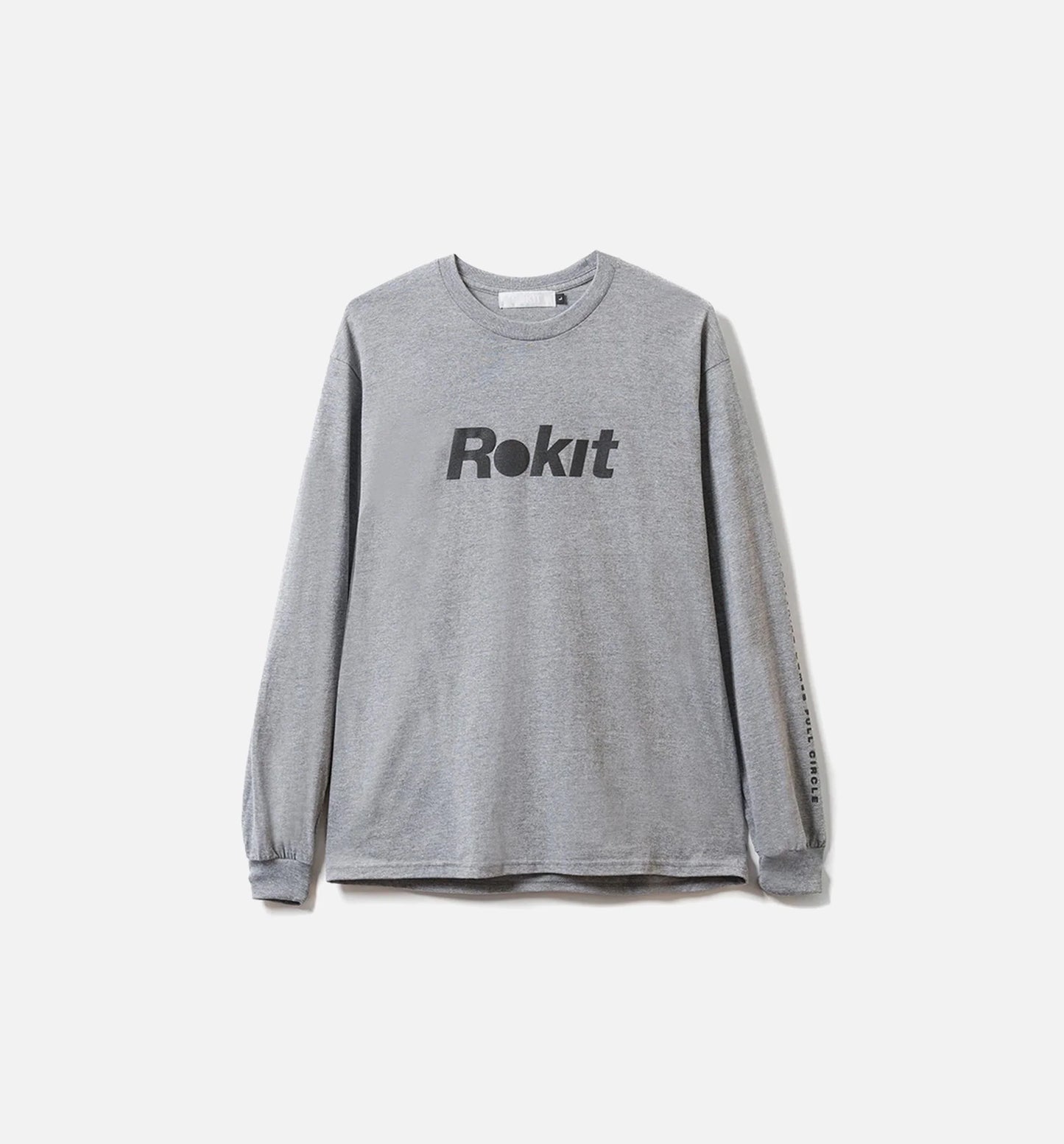 Oblique Mens Long Sleeve T Shirt Grey