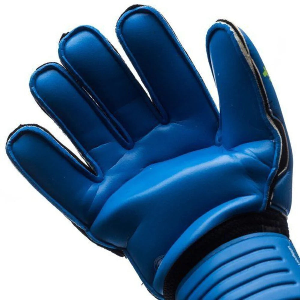 Uhlsport Eliminator Supersoft Goalkeeper Gloves Black Blue Power Green