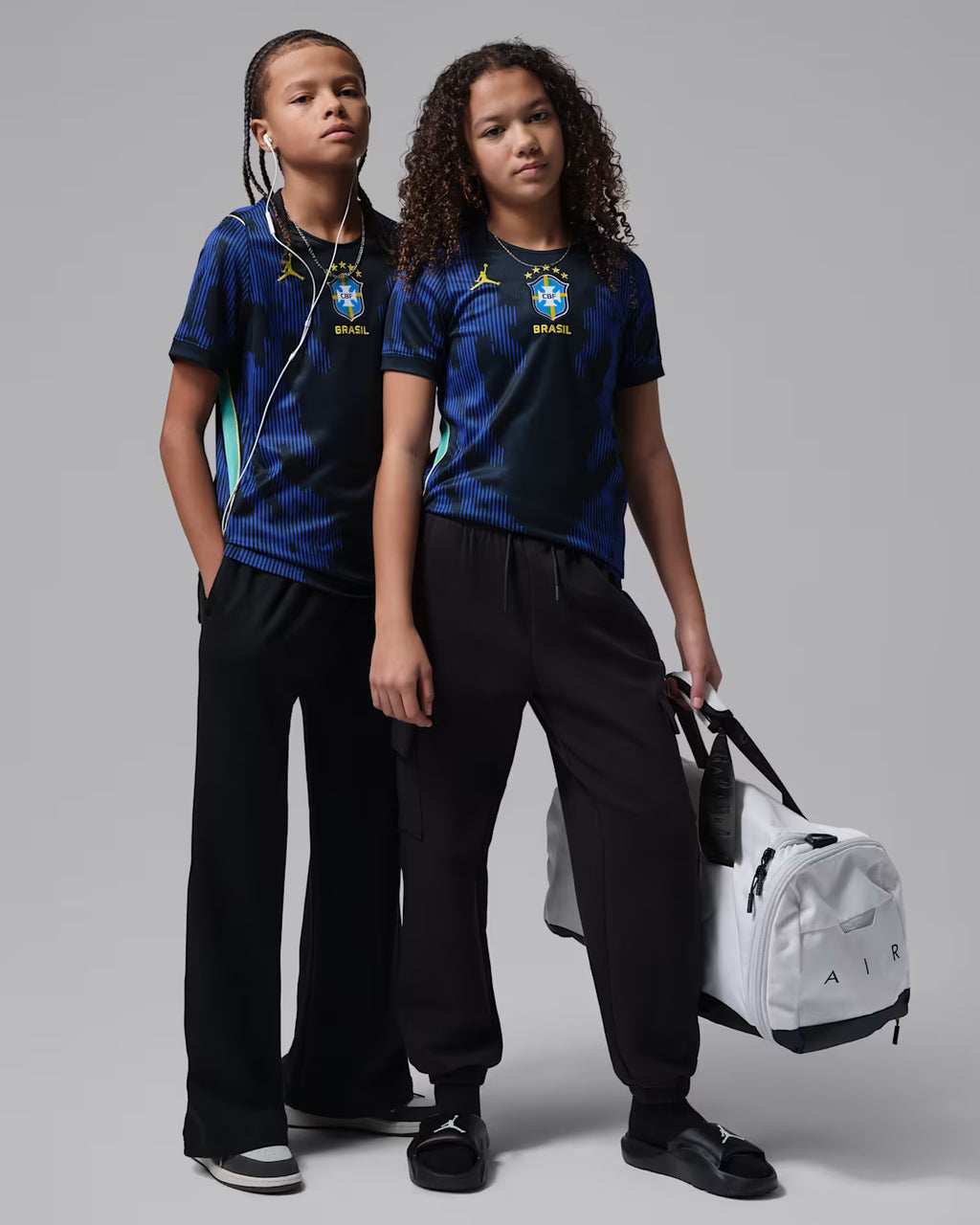 Nike Brazil Away Youth Soccer Jersey 2026 Old Royal Black