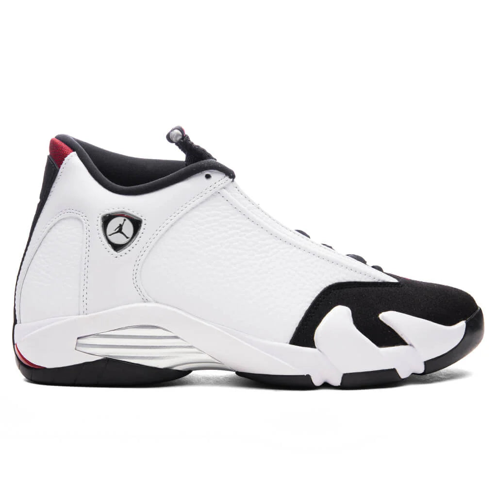 Air Jordan 14 Retro White Varsity Red Black Metallic Silver