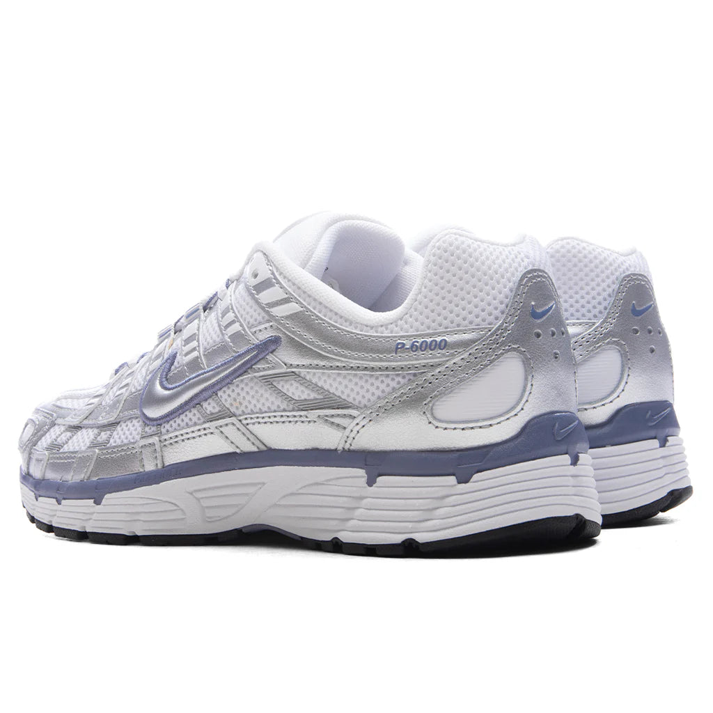 Womens P 6000 Metallic Silver World Indigo White