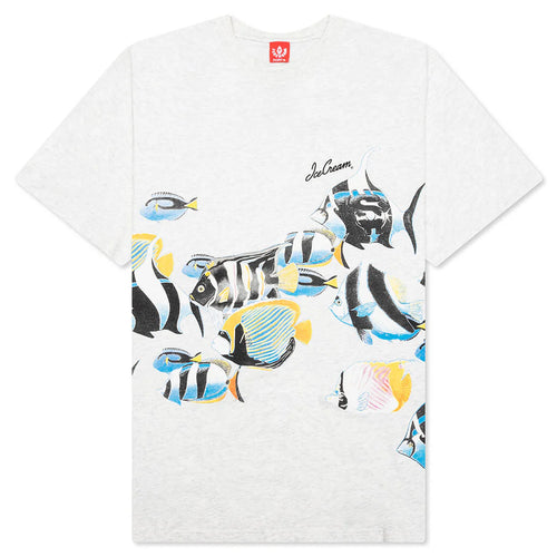 Fish Scale S S Knit Light Grey