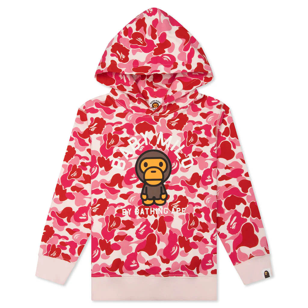 Kids ABC Camo Baby Milo Pullover Hoodie Pink