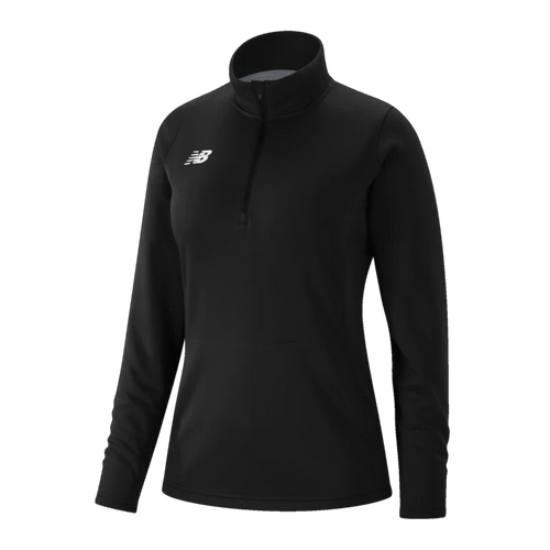 New Balance Womens Thermal Half Zip Pullover Black