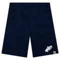 Bape Sta Logo Beach Shorts Navy