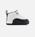 Air Jordan 12 Retro Taxi Infant Toddler Lifestyle Shoe White Black Taxi