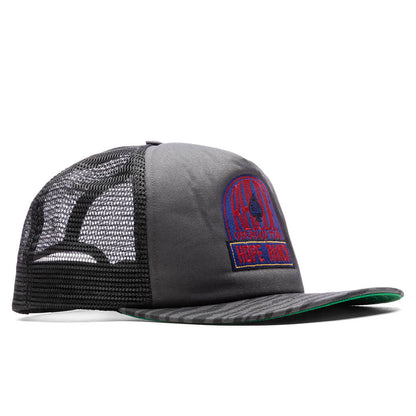 Zebra Trucker Hat Black Charcoal