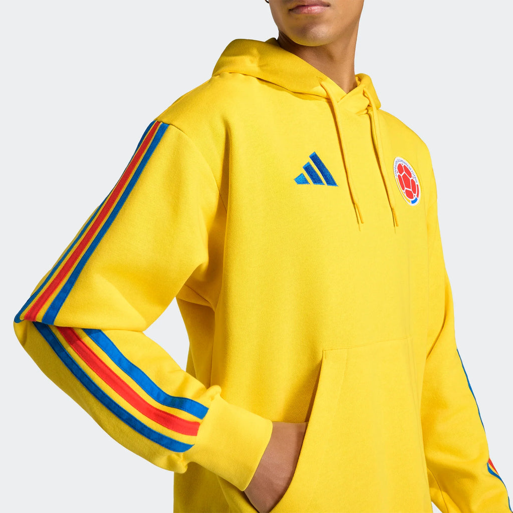 adidas Colombia DNA Soccer Fleece Hoodie Yellow
