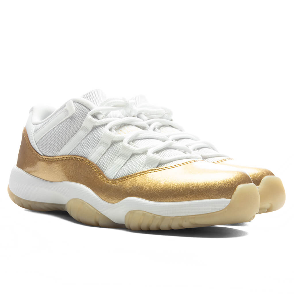 Womens Air Jordan 11 Retro Low Mothers Day White Metallic Gold Team Gold