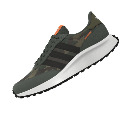 adidas Run 70s Lifestyle Running Shoes Green Oxide Black Screaming Orange