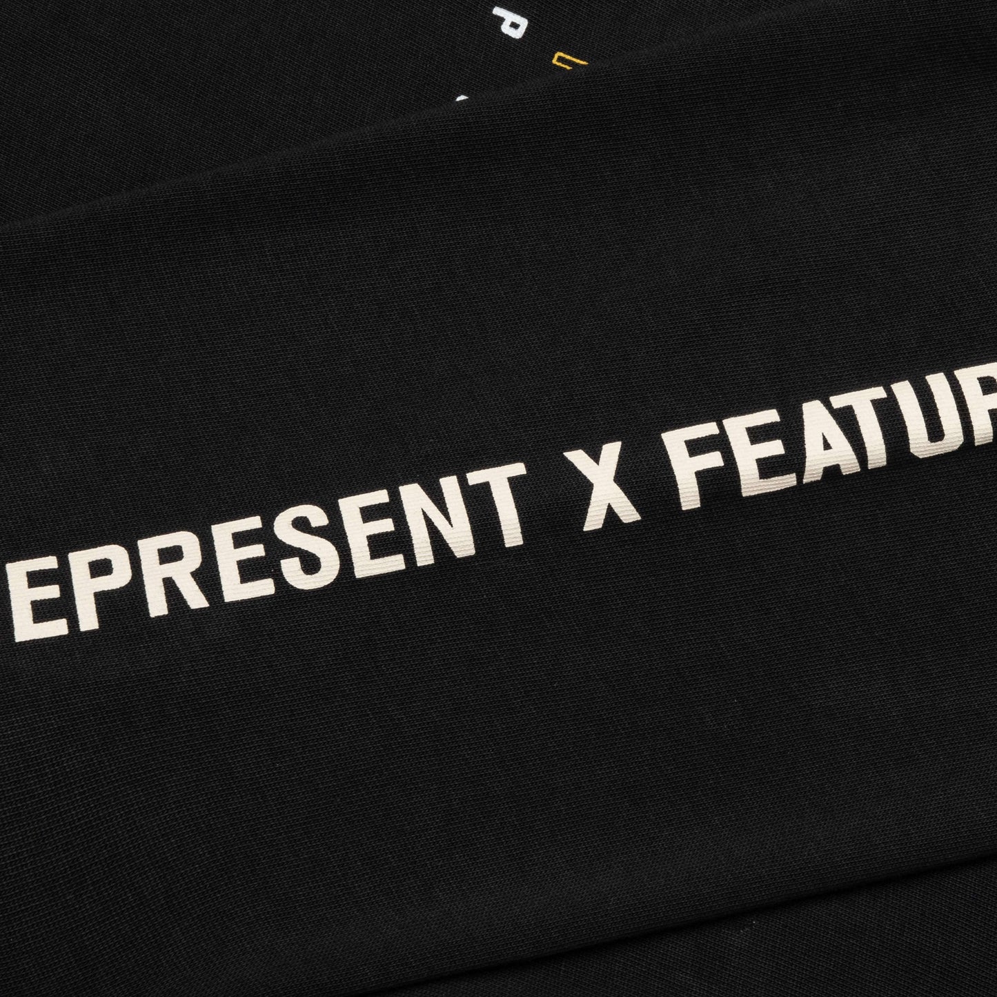 Feature x Represent Head 2 Head L S T Shirt Stained Black