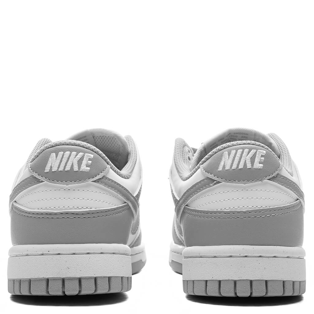 Womens Dunk Low White Light Smoke Grey