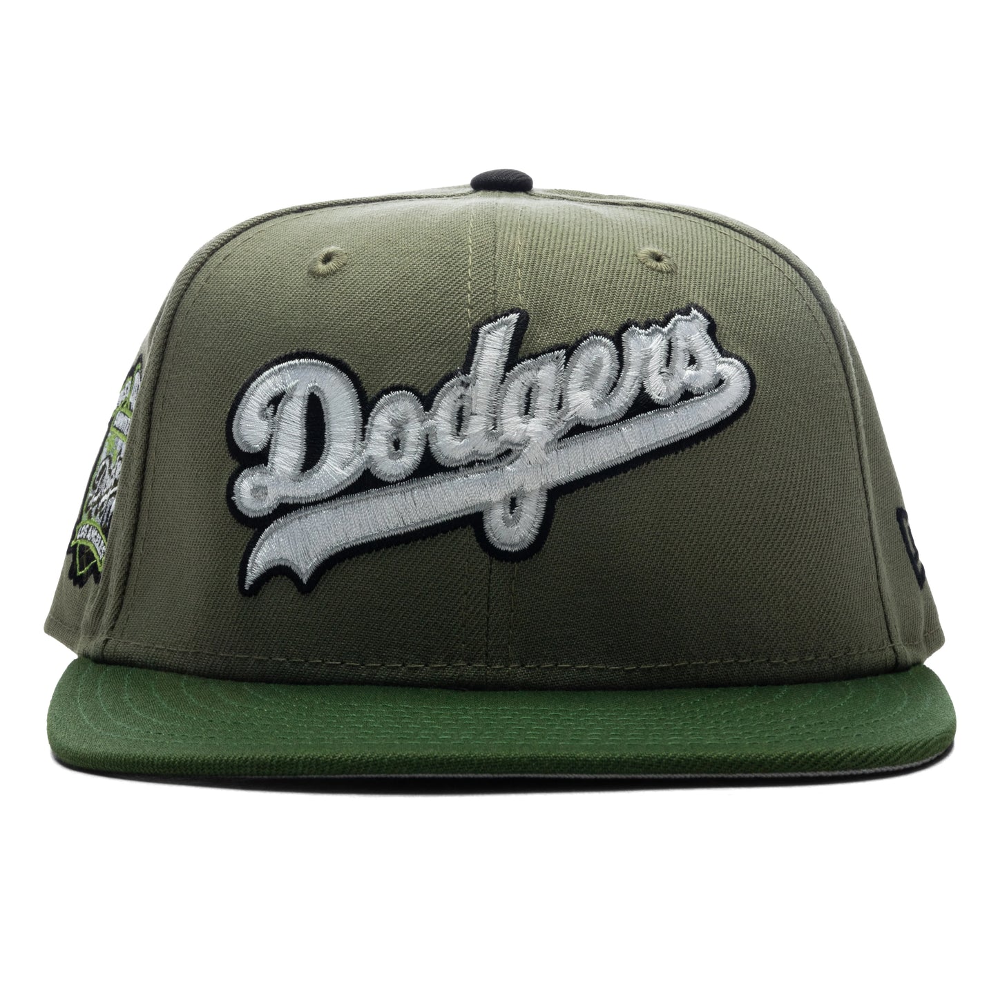 FEATURE x New Era 59FIFTY Fitted LA Dodgers Cooperstown Green Bark Rifle Green Grey