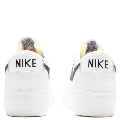 Womens Blazer Low Platform White Black Sail