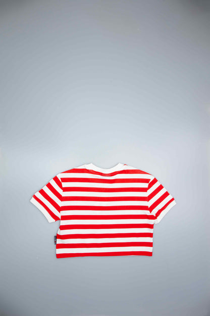 adidas X Fiorucci Womens Crop Top White Red