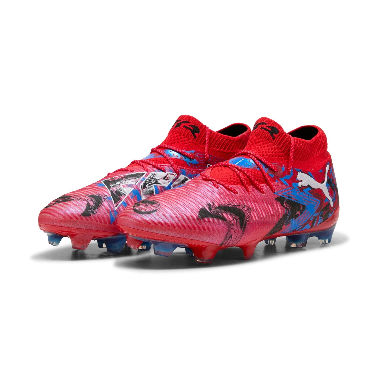 PUMA Future 8 Ultimate Play Makers FG Mens Soccer Cleats Red Black Blue