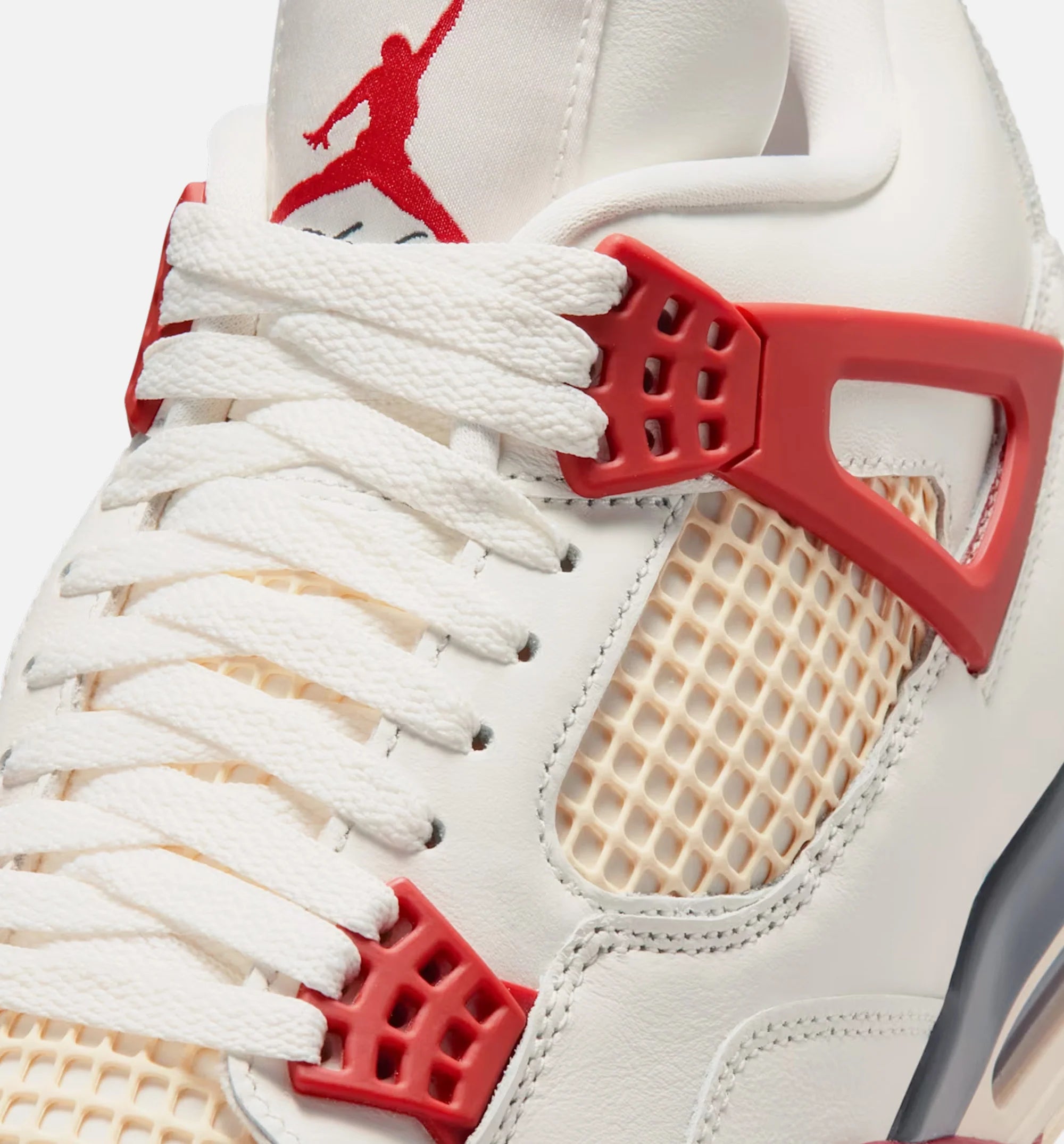 Bike Air x Nigel Sylvester x Air Jordan 4 Retro Brick After Brick Mens Lifestyle Shoe Sail Cinnabar Anthracite Muslin Limit One Per Customer