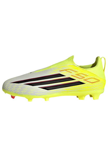adidas F50 League Laceless FG MG Firm Ground Multi Ground Youth Soccer Cleats Yellow Black Red