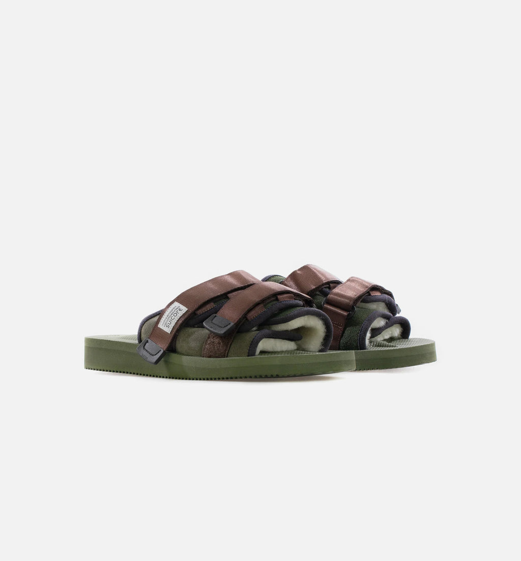Moto Mab Slides Mens Sandals Olive Sage
