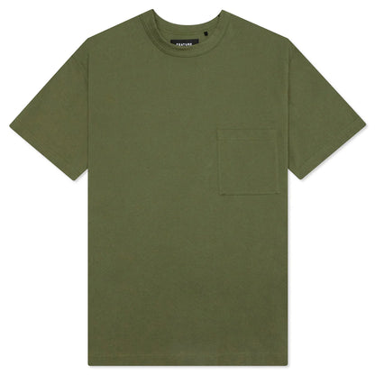 Jersey Braque Pocket Tee Dark Olive