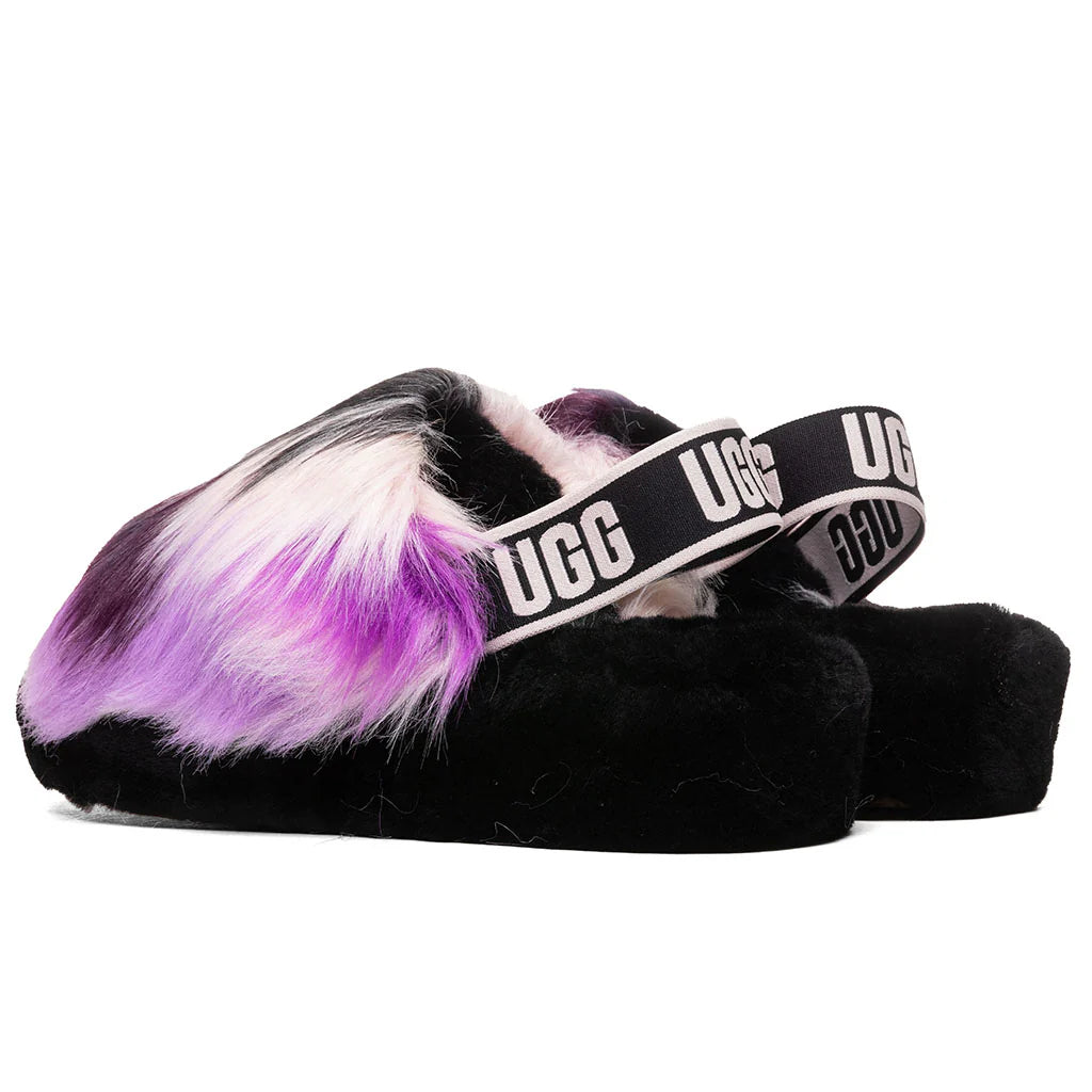 Womens Fluff Yeah Slide Tie Dye Magnolia