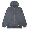 Not Fade Away Zip Hooded Sweatshirt Washed Dark Grey