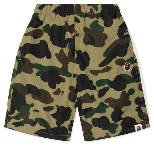 Kids 1st Camo One Point Beach Shorts Yellow