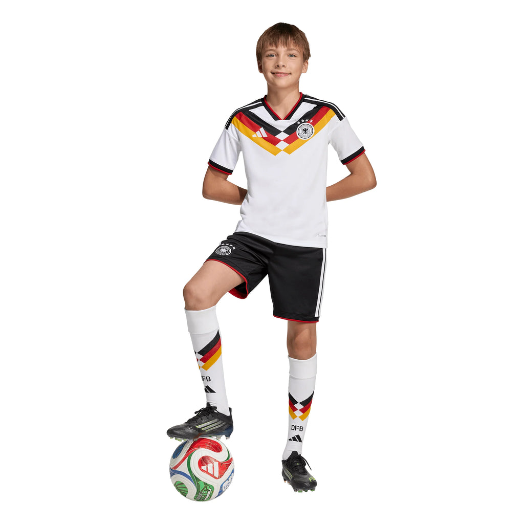 adidas Germany Home Youth Soccer Jersey 26 White