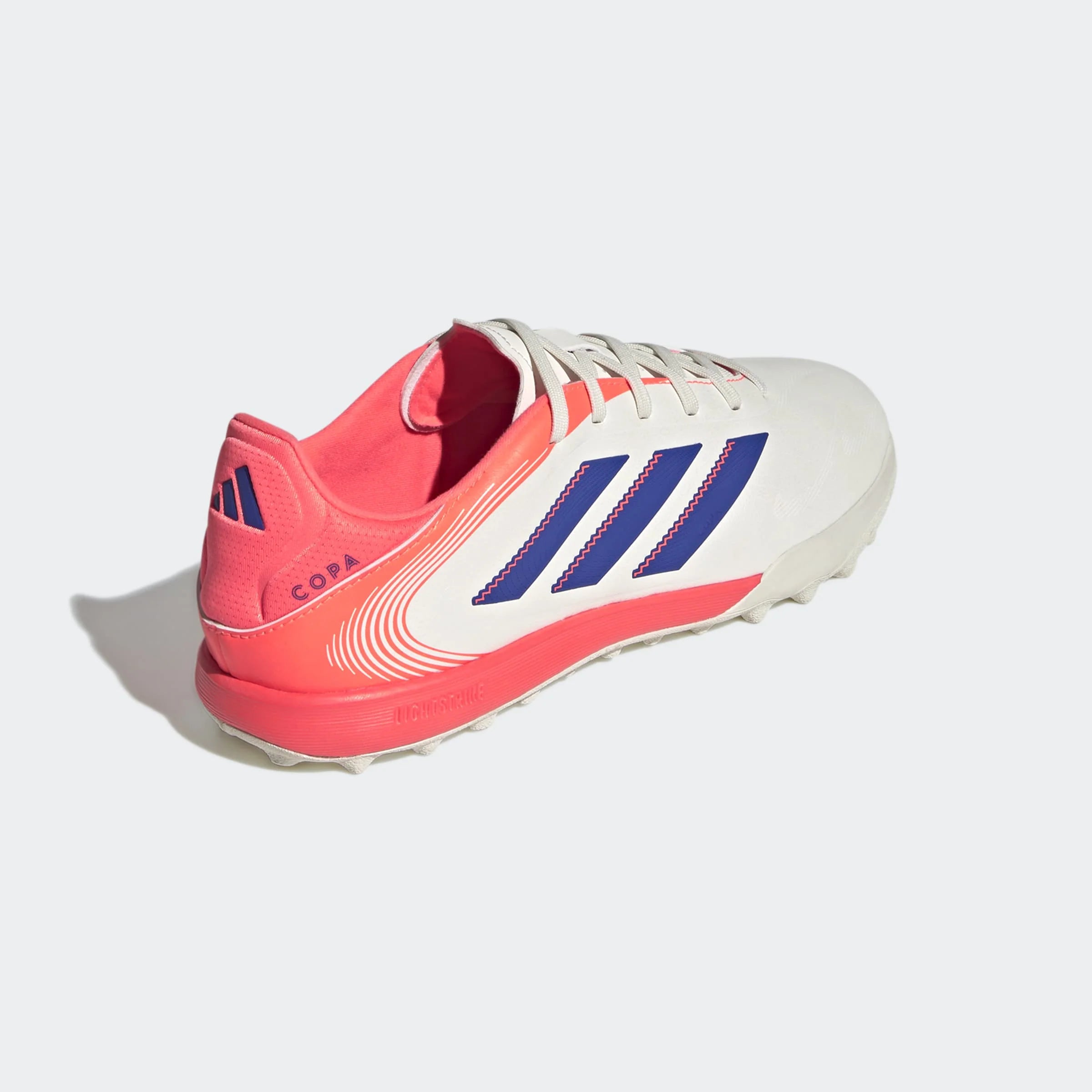adidas Copa Pure III League TF Mens Soccer Cleats White Lucid Blue Signal Coral