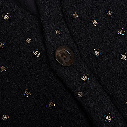 Beaded Cardigan Black