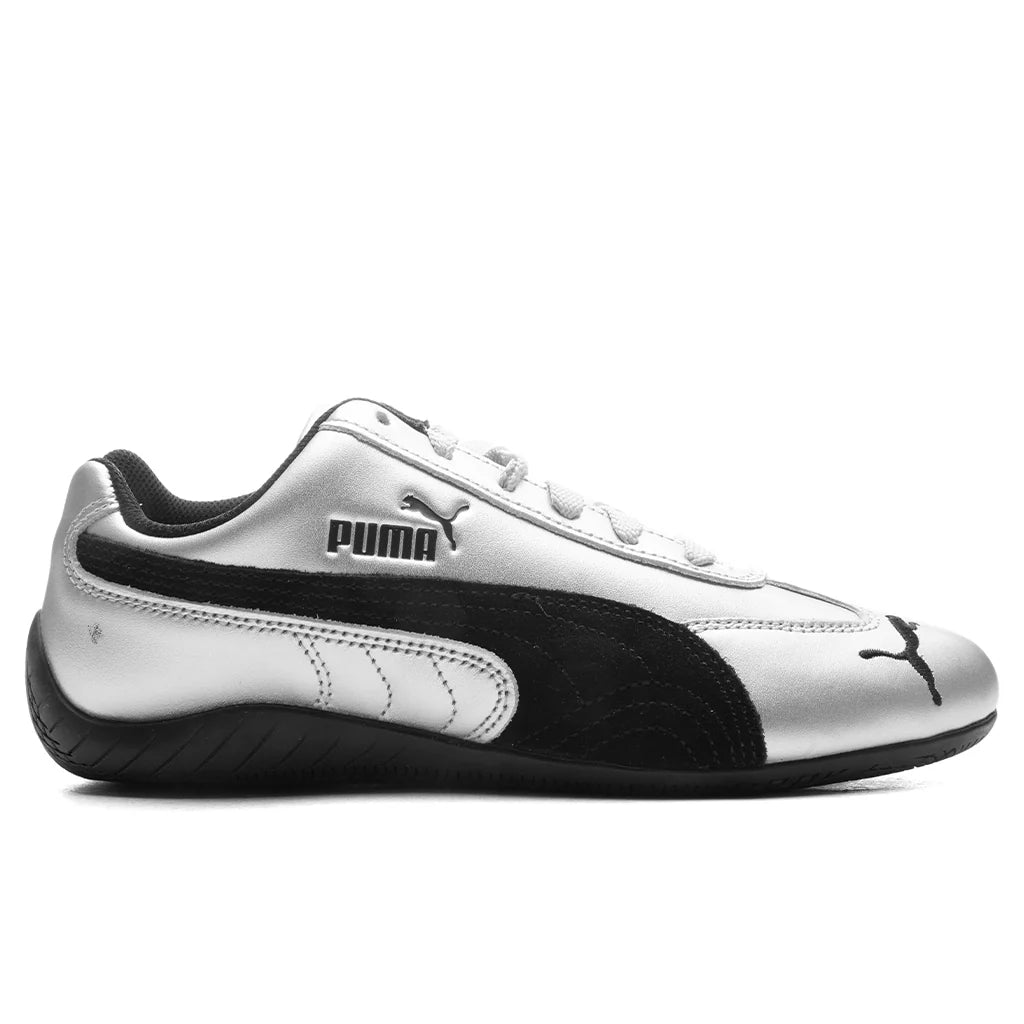 Womens Speedcat Metallic Silver Black