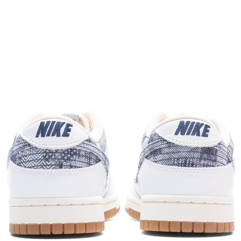 Dunk Low White Midnight Navy Gym Red
