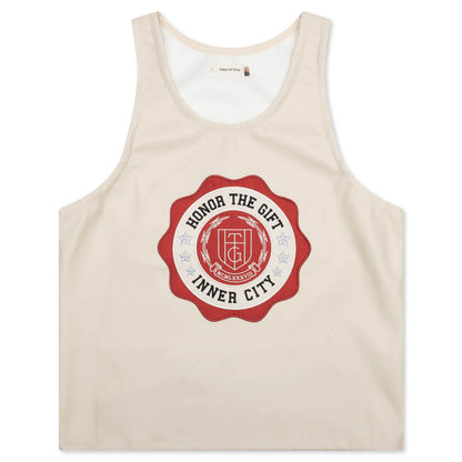 Vegan Leather Tank Bone