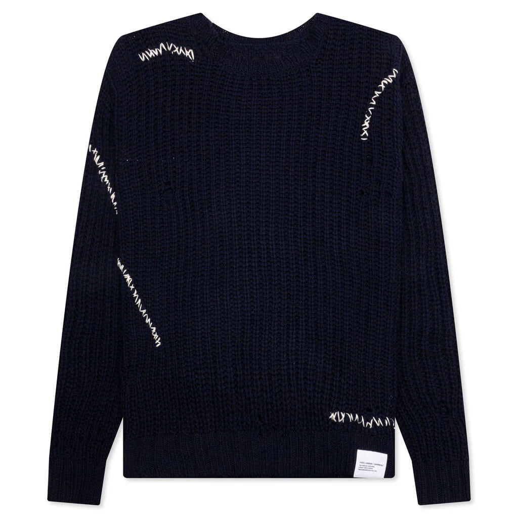 Savage Crewneck Sweater Navy
