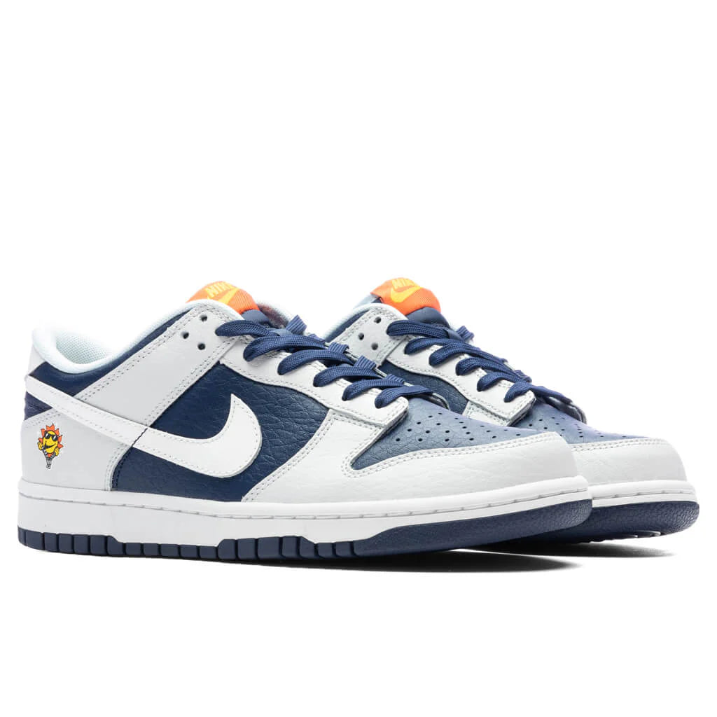 Dunk Low UV Reactive GS Photon Dust White Midnight Navy