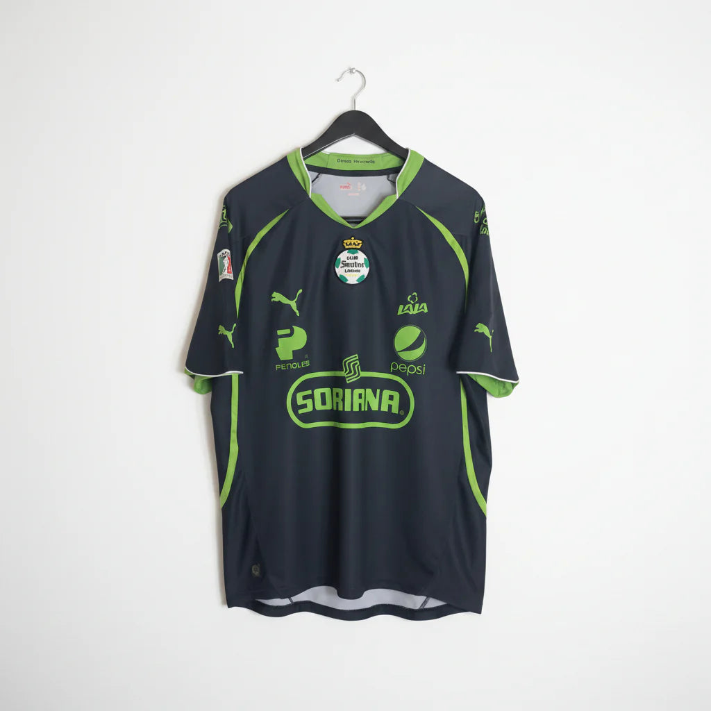 PUMA Santos Away Jersey 2011 12 Black Lime