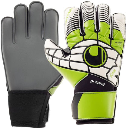 Uhlsport Eliminator Soft Graphit SupportFrame Goalkeeper Gloves White Green