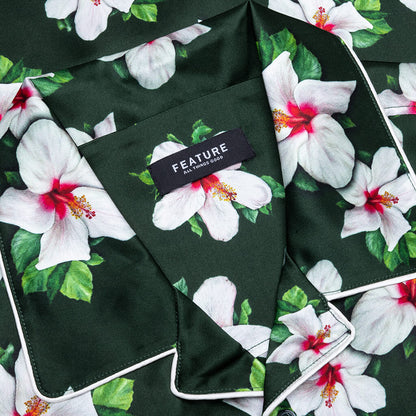 Howard Hawaiian Silk Shirt Green