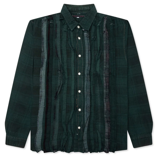 Over Dyed Ribbon Shirt Green