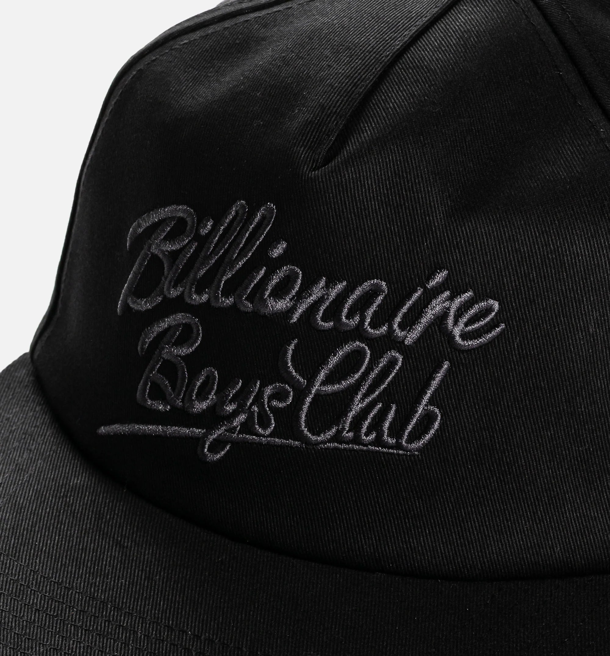Script Snapback Mens Hat Black