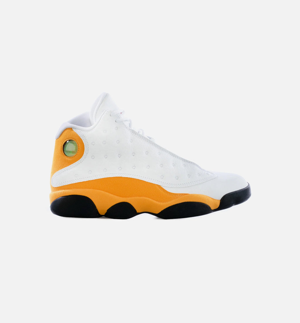 Air Jordan 13 Retro Del Sol Mens Lifestyle Shoe White Del Sol Yellow