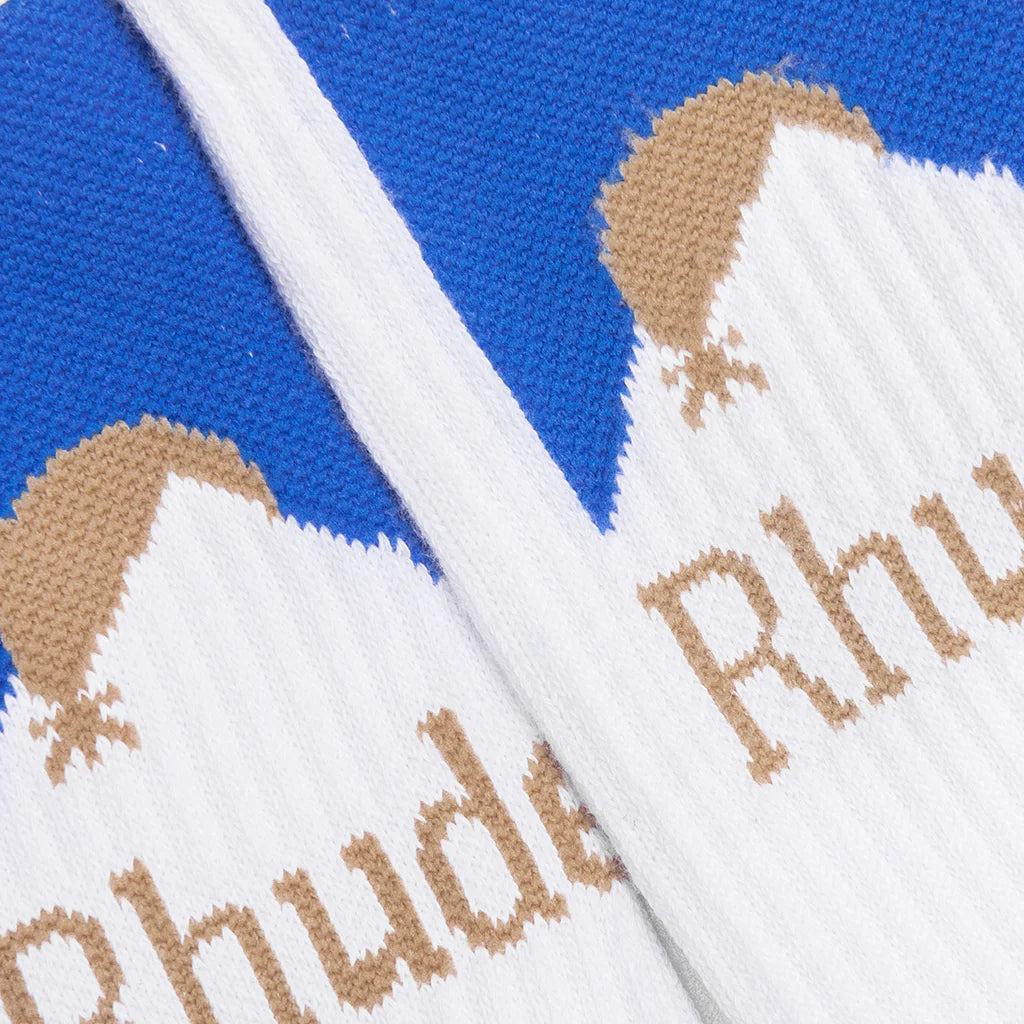 Moonlight Sock White Blue
