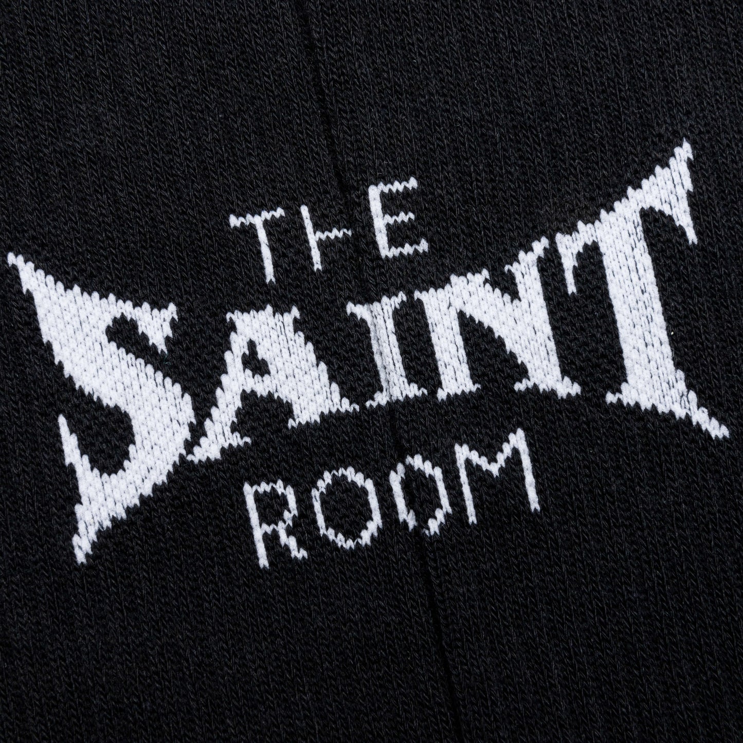 Saint Michael x Shermer Academy S Room Sock Black White