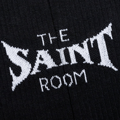 Saint Michael x Shermer Academy S Room Sock Black White
