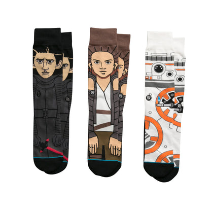 Star Wars the Force Awakens 3 Pack Socks Black