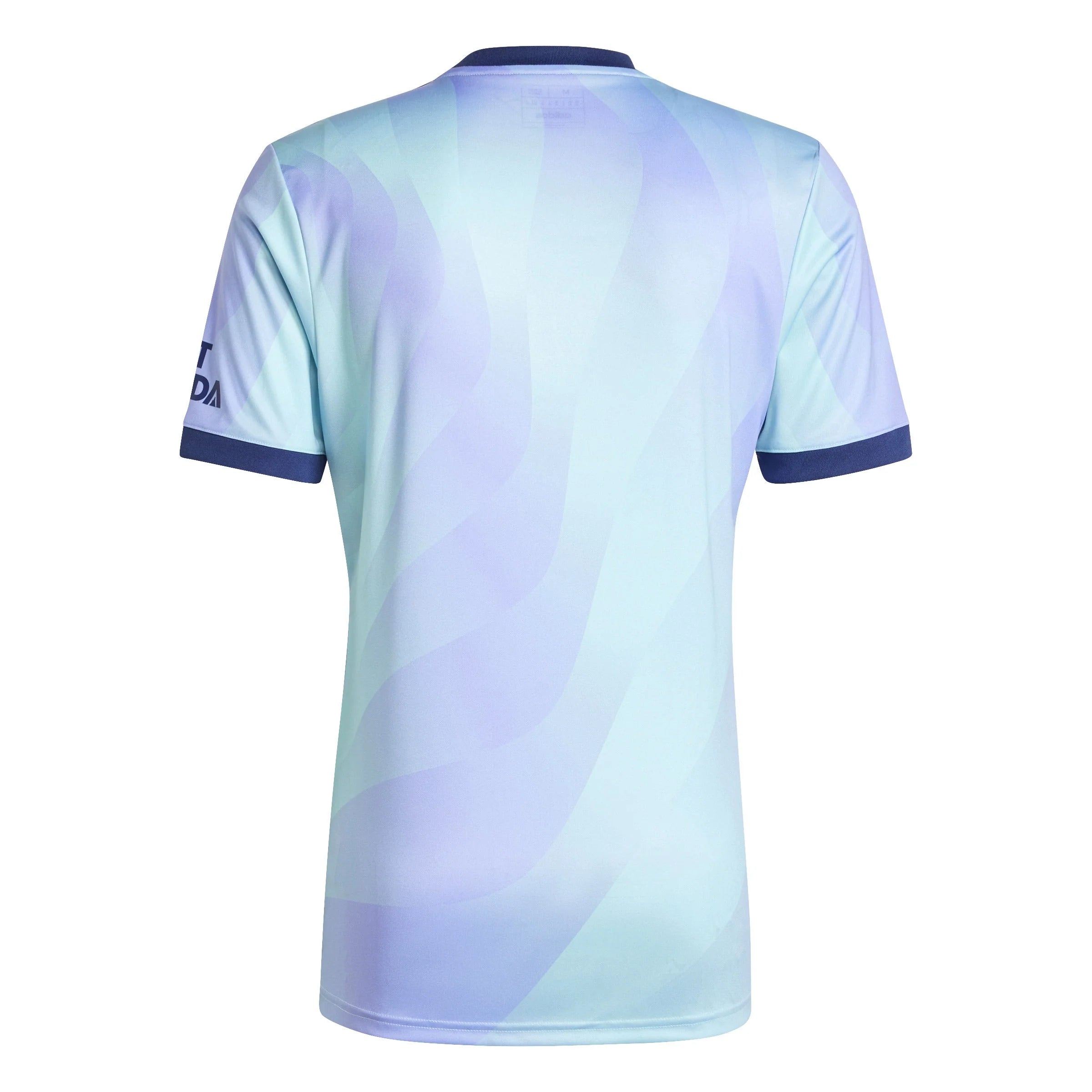 adidas Mens Arsenal Third Jersey 24 25 Aqua Purple