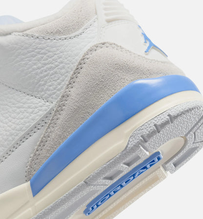 Air Jordan 3 Retro Lucky Shorts Preschool Lifestyle Shoe Summit White Hydrogen Blue Legend Blue
