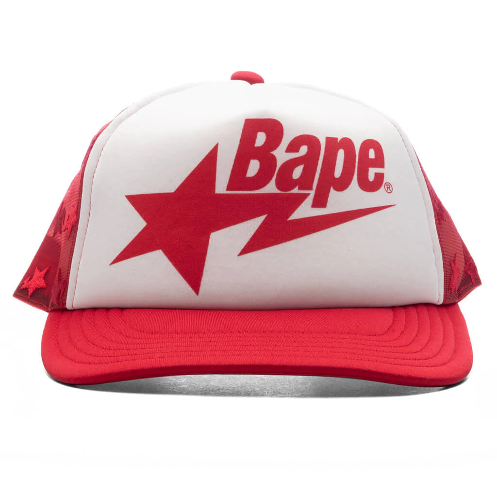 Bape STA Mesh Cap Red