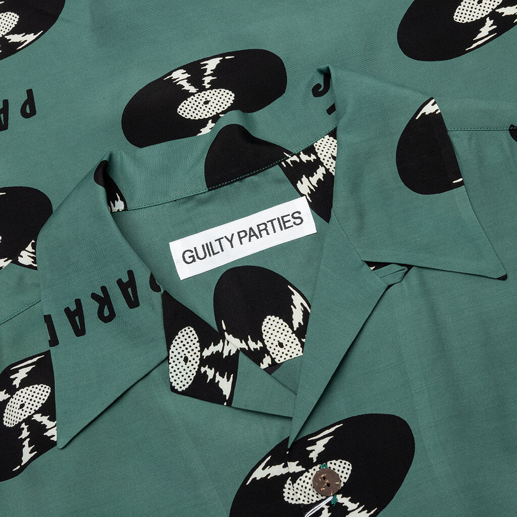 Hawaiian S S Shirt Type 4 Green